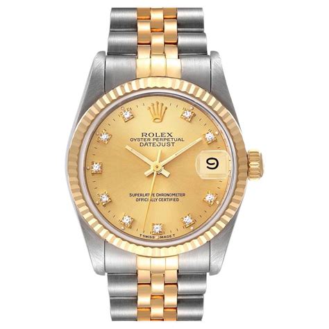 rolex datejust 31 stainless steel & yellow gold 68273 w6311|rolex datejust 31 price uk.